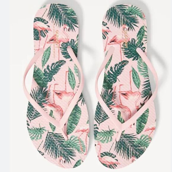 Flamingo 🦩 Print Flip Flops - Picture 3 of 3